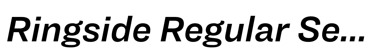 Ringside Regular Semibold Italic